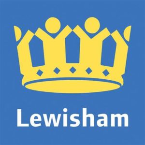 Lewisham Council logo featuring a crown and the word Lewisham