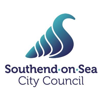 The Southend on Sea City Council logo featuring the name and a blue wave